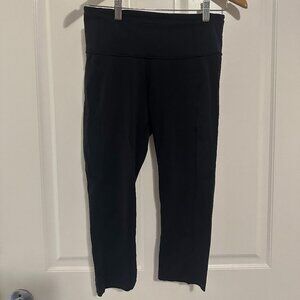 Lululemon Fast & Free Crop II *Nulux 19, Black, Size 8